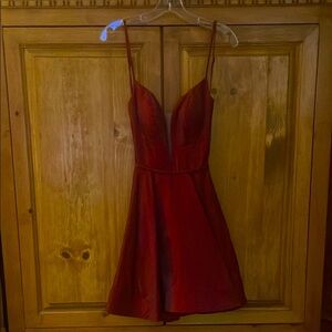 Elegant Red Women's Dress